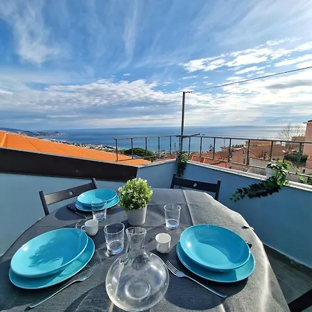 Free Parking - Panoramic Terrace With Sea View 산레모